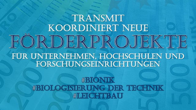 TransMIT koordiniert neue Förderprojekte für Unternehmen, Hochschulen und Forschungseinrichtungen. #BIonik, #Biuologisierung der Technik, #Leichtbau