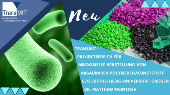 Neuer TransMIT-Projektbereich für mikrobielle Herstellung von abbaubaren Polymeren/Kunststoff 